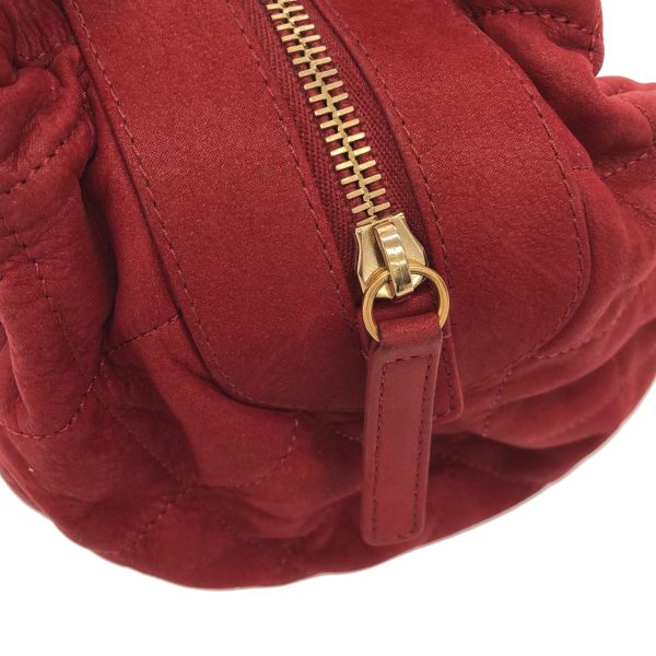 38250008 10 Chanel Matelasse Shoulder Bag Sparkle Leather Red