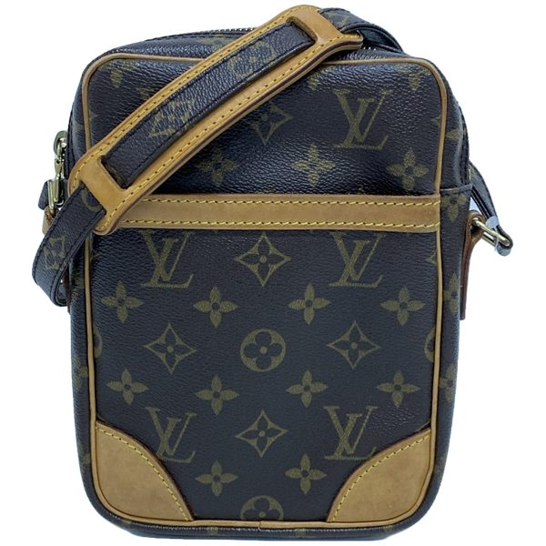 38250054 1 Louis Vuitton Danube Monogram Canvas Shoulder Bag Brown