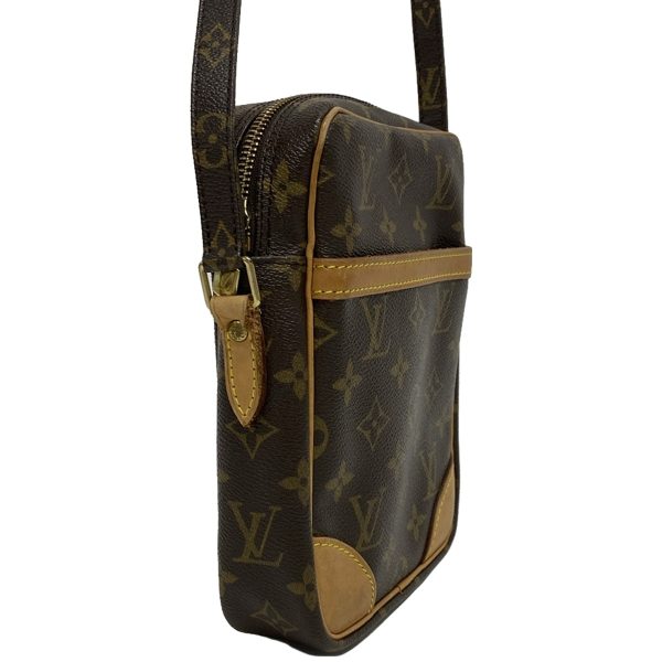 38250054 2 Louis Vuitton Danube Monogram Canvas Shoulder Bag Brown