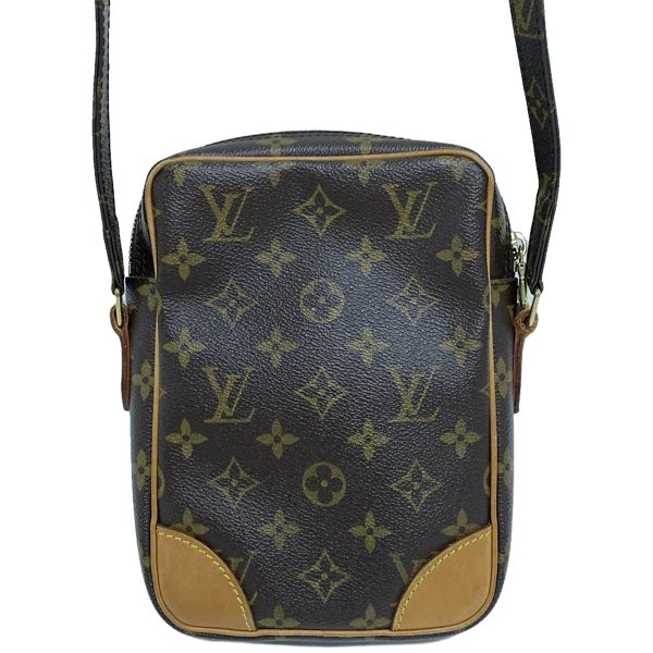 38250054 3 Louis Vuitton Danube Monogram Canvas Shoulder Bag Brown