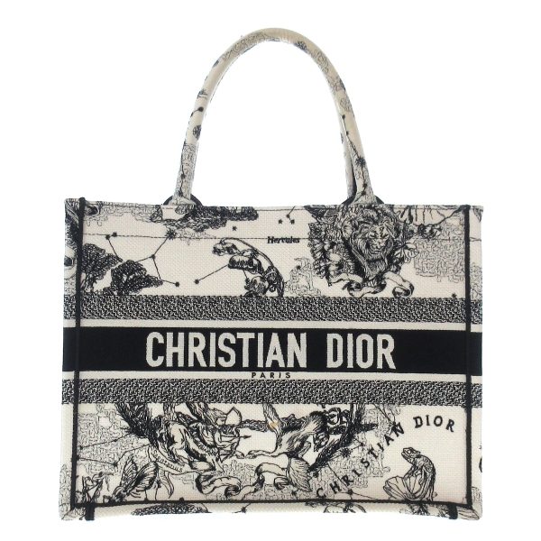 38250058 1 Dior Book Tote Medium Bag Zodiac White Black