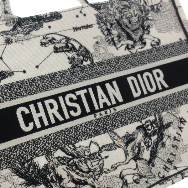 38250058 15 Dior Book Tote Medium Bag Zodiac White Black