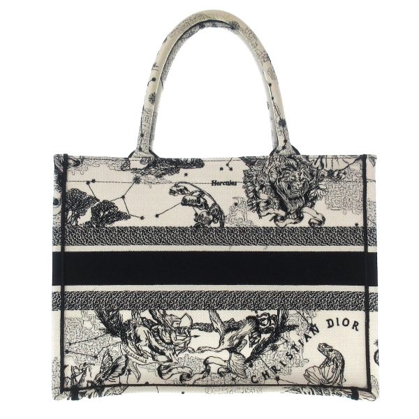 38250058 3 Dior Book Tote Medium Bag Zodiac White Black