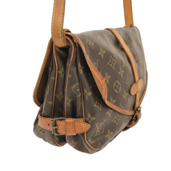 38250081 2 Louis Vuitton Saumur Monogram Canvas Shoulder Bag Brown