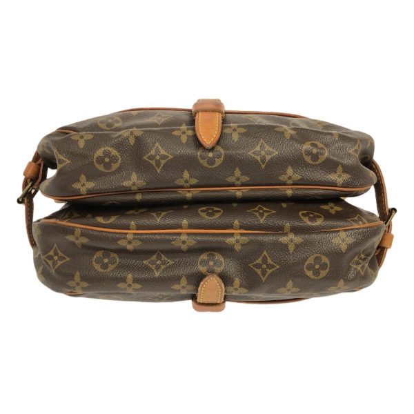 38250081 4 Louis Vuitton Saumur Monogram Canvas Shoulder Bag Brown