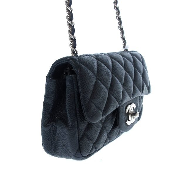 38250087 2 Chanel Extra Mini Matelasse Shoulder Bag Caviar Skin Dark Navy