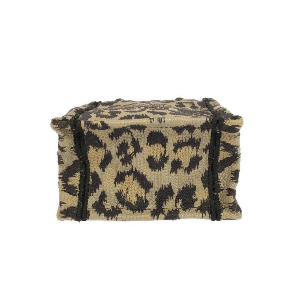 38250233 4 Dior Book Tote Mini Phone Bag Leopard Beige Black