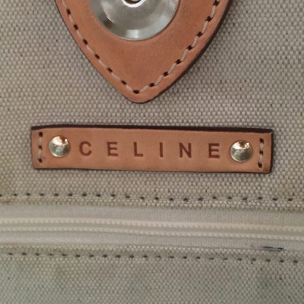 38250492 8 Celine Saluki PVC Leather Tote Bag Beige