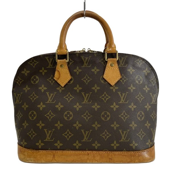 38250604 1 Louis Vuitton Alma Monogram Canvas Handbag Brown