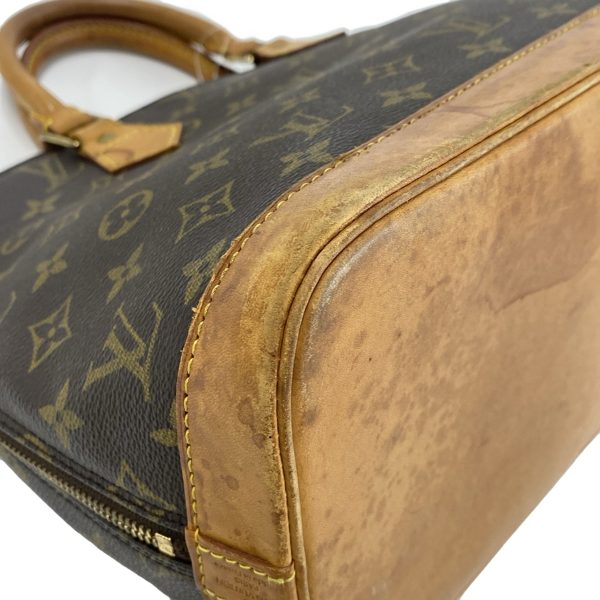 38250604 5 Louis Vuitton Alma Monogram Canvas Handbag Brown