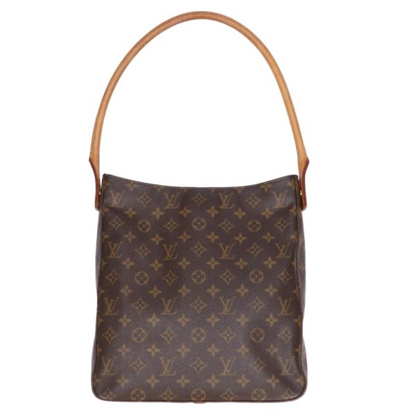 38335 1 Louis Vuitton Looping GM Monogram Shoulder Bag Brown