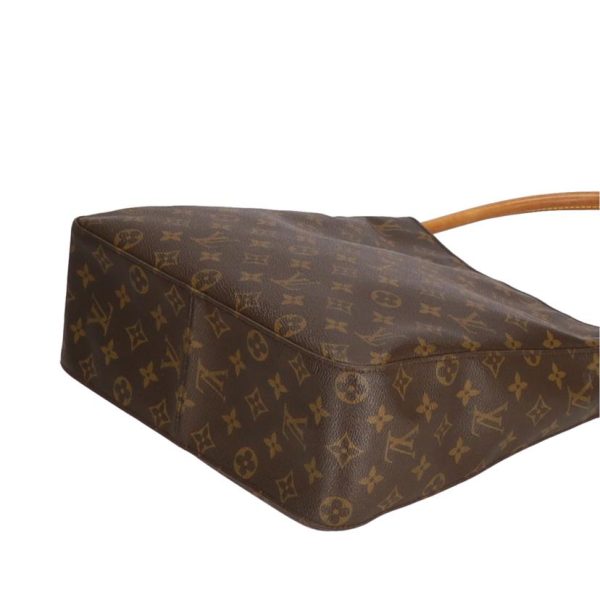 38335 2 Louis Vuitton Looping GM Monogram Shoulder Bag Brown