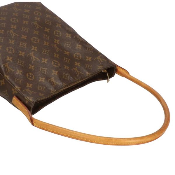 38335 3 Louis Vuitton Looping GM Monogram Shoulder Bag Brown