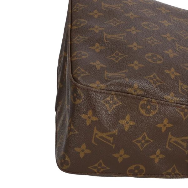 38335 5 Louis Vuitton Looping GM Monogram Shoulder Bag Brown