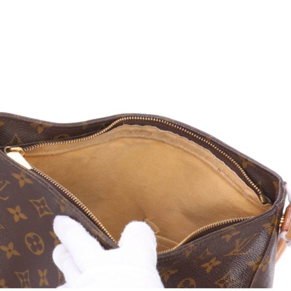 38335 7 Louis Vuitton Looping GM Monogram Shoulder Bag Brown