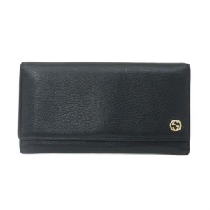 38374 1 Balenciaga Bifold Wallet Embossed Leather Black