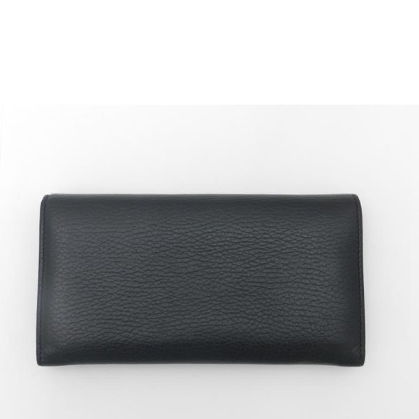 38374 2 GUCCI Mens Interlocking G Bi Fold Long Wallet Black