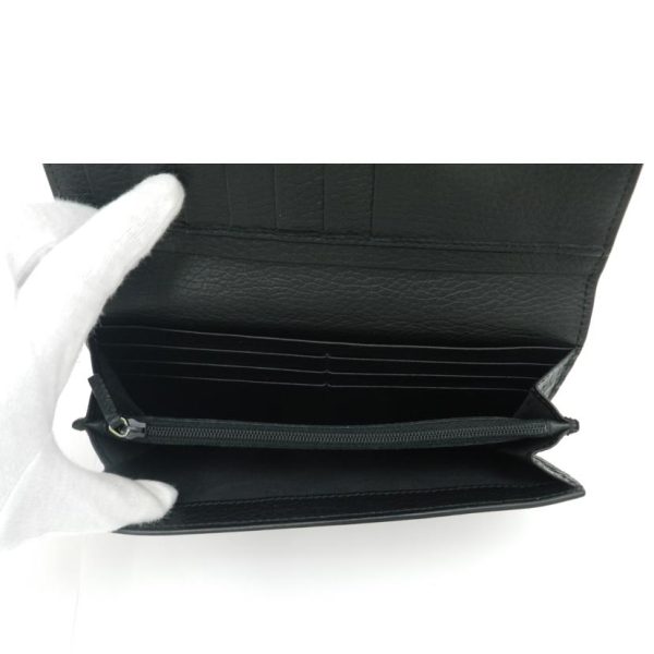 38374 6 GUCCI Mens Interlocking G Bi Fold Long Wallet Black