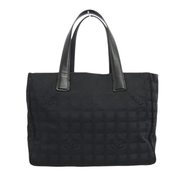 38409 1 Chanel Travel Line Tote Bag Black