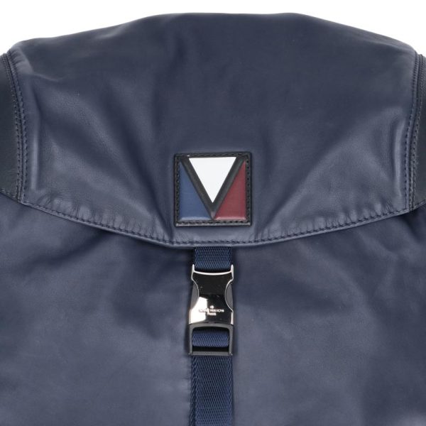 38410 8 Louis Vuitton Pulse Backpack V Line Navy Blue