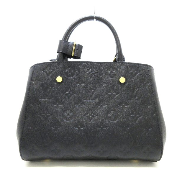 38450737 3 Louis Vuitton Montaigne Leather Monogram Handbag Black