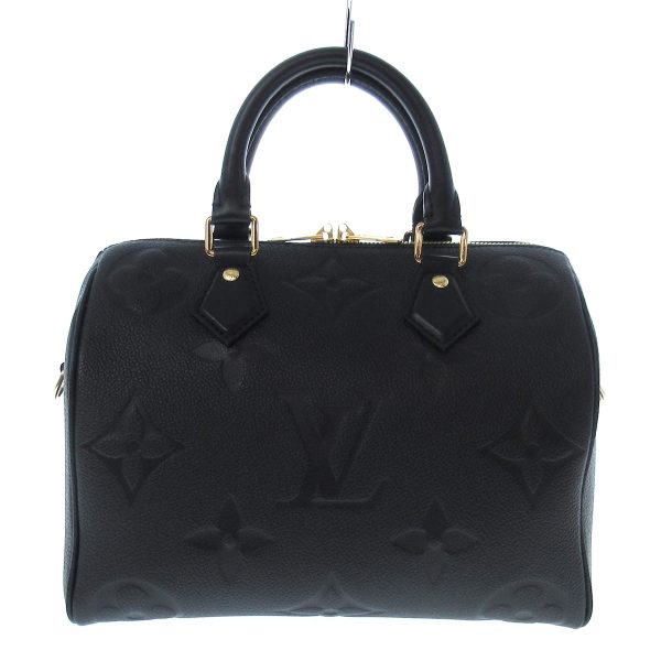 38450777 1 Louis Vuitton Speedy Bandouliere Monogram Empreinte Leather Handbag Noir