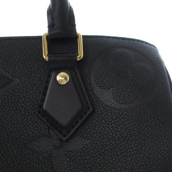 38450777 13 Louis Vuitton Speedy Bandouliere Monogram Empreinte Leather Handbag Noir