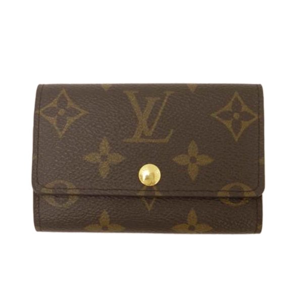 38473 1 Louis Vuitton Multicle 6 Monogram Key Case Brown