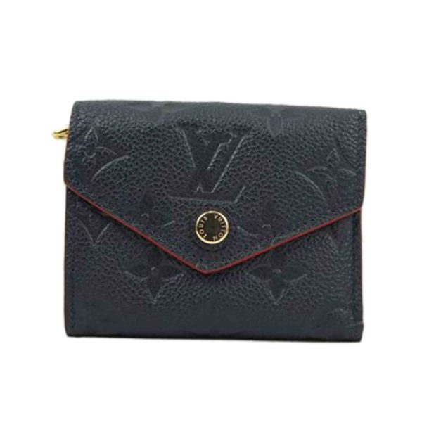 38516 1 Louis Vuitton Portefeuil Zoe Empreinte Wallet Marine Rouge