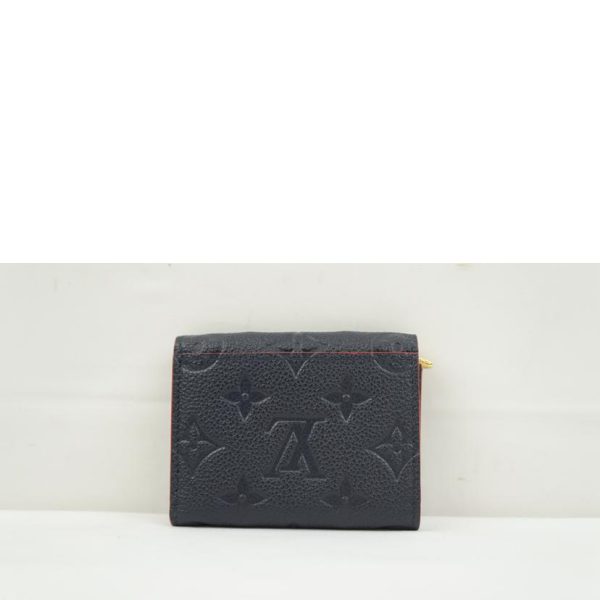 38516 2 Louis Vuitton Portefeuil Zoe Empreinte Wallet Marine Rouge