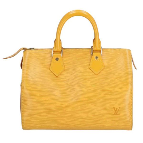 38526 1 Louis Vuitton Speedy 25 Epi Handbag Tassili Yellow