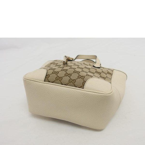 38556 3 Gucci GG Canvas Two Way Shoulder Bag Ivory