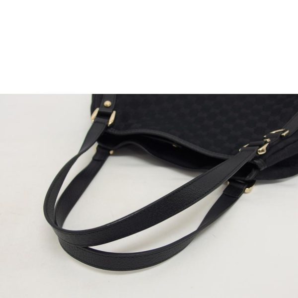 38563 4 Gucci GG Canvas Tote Bag Black