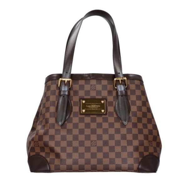 38595 1 Louis Vuitton Hampstead Damier Tote Bag Brown