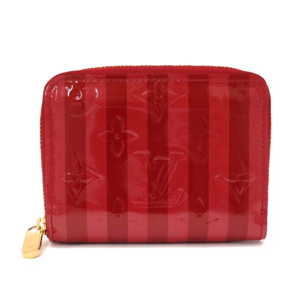 38657 1 Louis Vuitton Zippy Coin Purse Vernis Rayeur Pomme dAmour