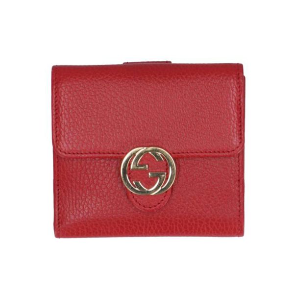 38673 1 Gucci Interlocking G Leather Bi fold Wallet