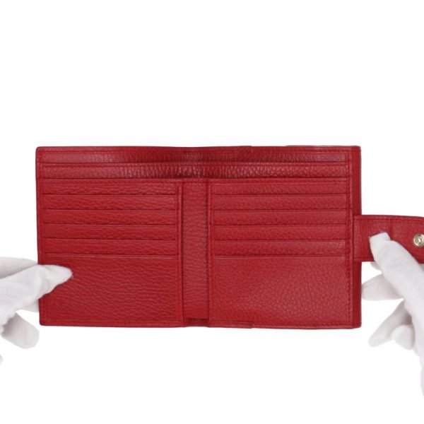 38673 4 Gucci Interlocking G Leather Bi fold Wallet