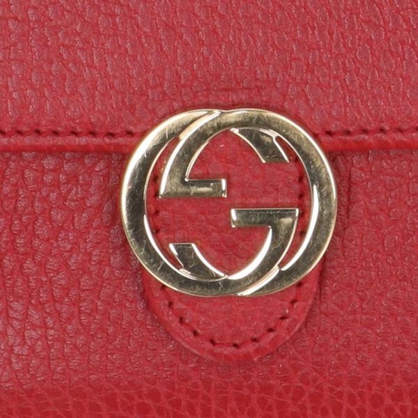 38673 8 Gucci Interlocking G Leather Bi fold Wallet