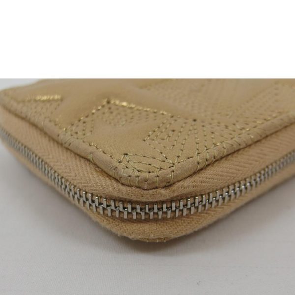 38720 8 Chanel Star Emboss Compact Wallet Bag Gold