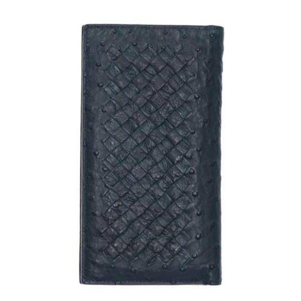 38892 1 Bottega Veneta Ostrich Intrecciato Wallet