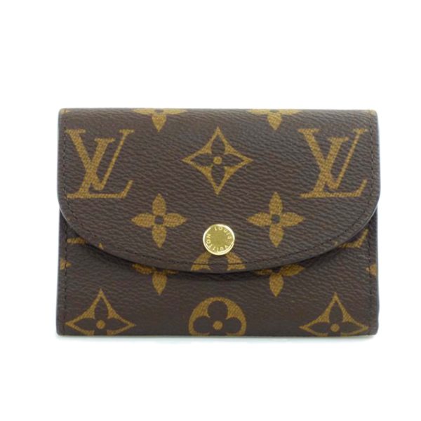 39005 1 Louis Vuitton Portomone Rosali Monogram Brown