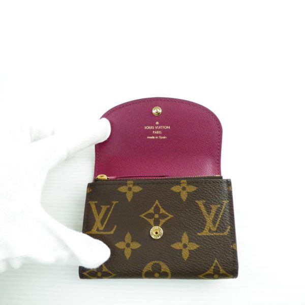 39005 4 Louis Vuitton Portomone Rosali Monogram Brown