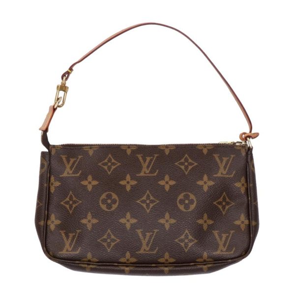 39016 2 Louis Vuitton Old Pochette Accessoire Monogram Pouch Brown