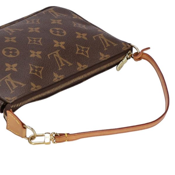 39016 4 Louis Vuitton Old Pochette Accessoire Monogram Pouch Brown