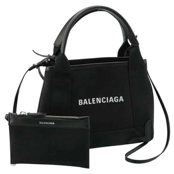 3903462hh3n1000 Balenciaga Navy Hippo Tote Bag