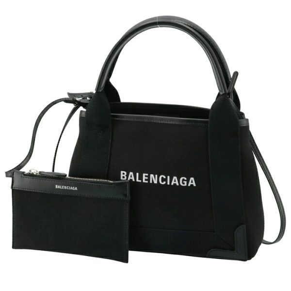 3903462hh3n1000 1 Balenciaga Navy Hippo Tote Bag