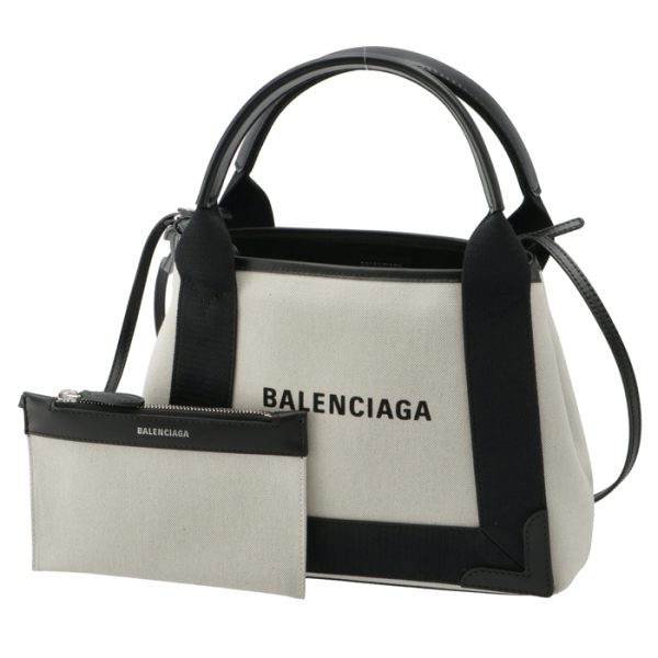 3903462hh3n9260 1 Balenciaga Navy Hippo Tote Bag Blue Gray