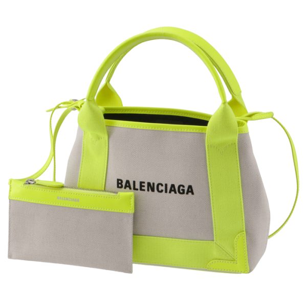 390346k9han1072 1 Balenciaga Navy Hippo Tote Bag Beige Yellow