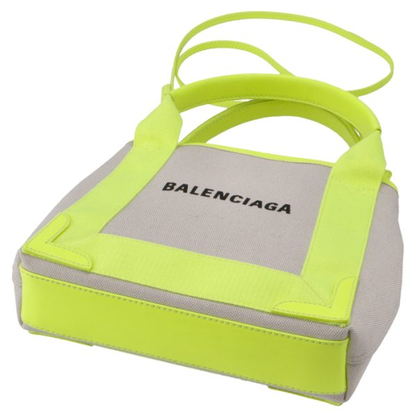 390346k9han1072 3 Balenciaga Navy Hippo Tote Bag Beige Yellow