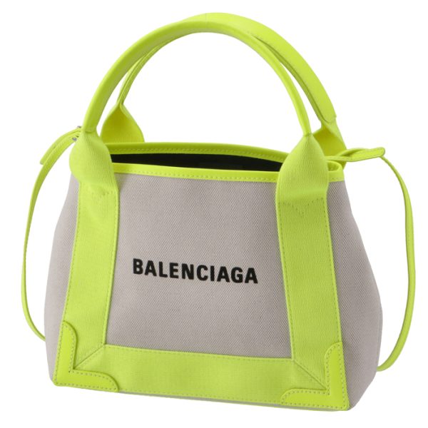 390346k9han1072 6 Balenciaga Navy Hippo Tote Bag Beige Yellow